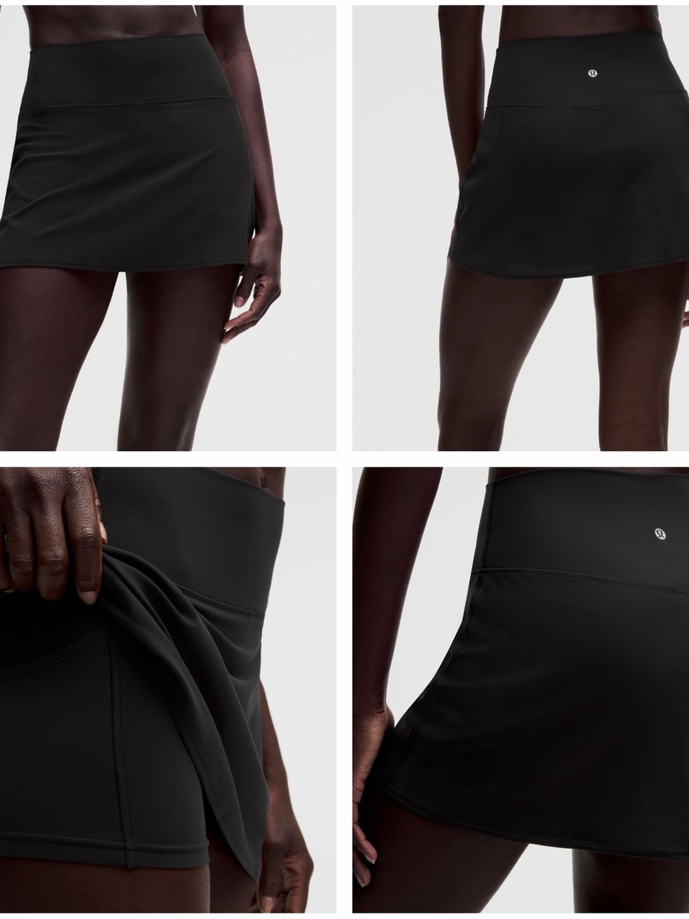 lululemon athletica Black Performance Tennis Skirt